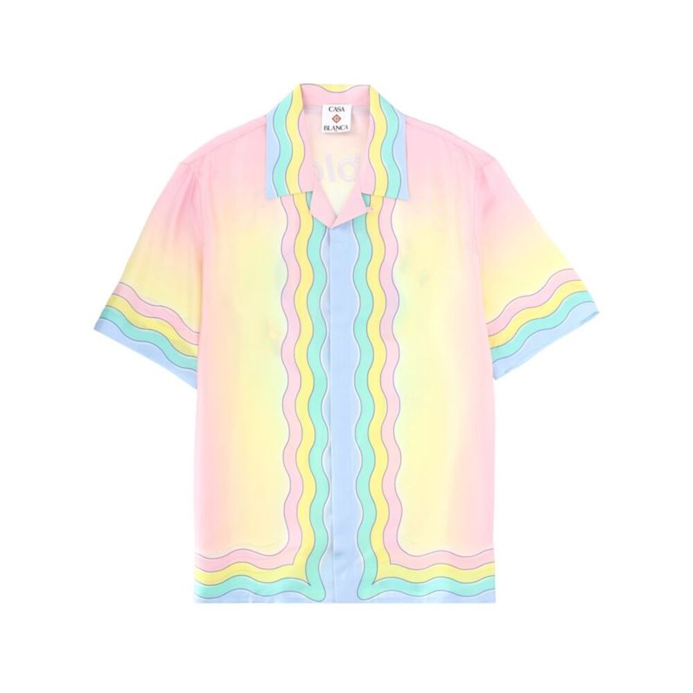 Casablanca Men "Flaming Tennis Ball" Shirt